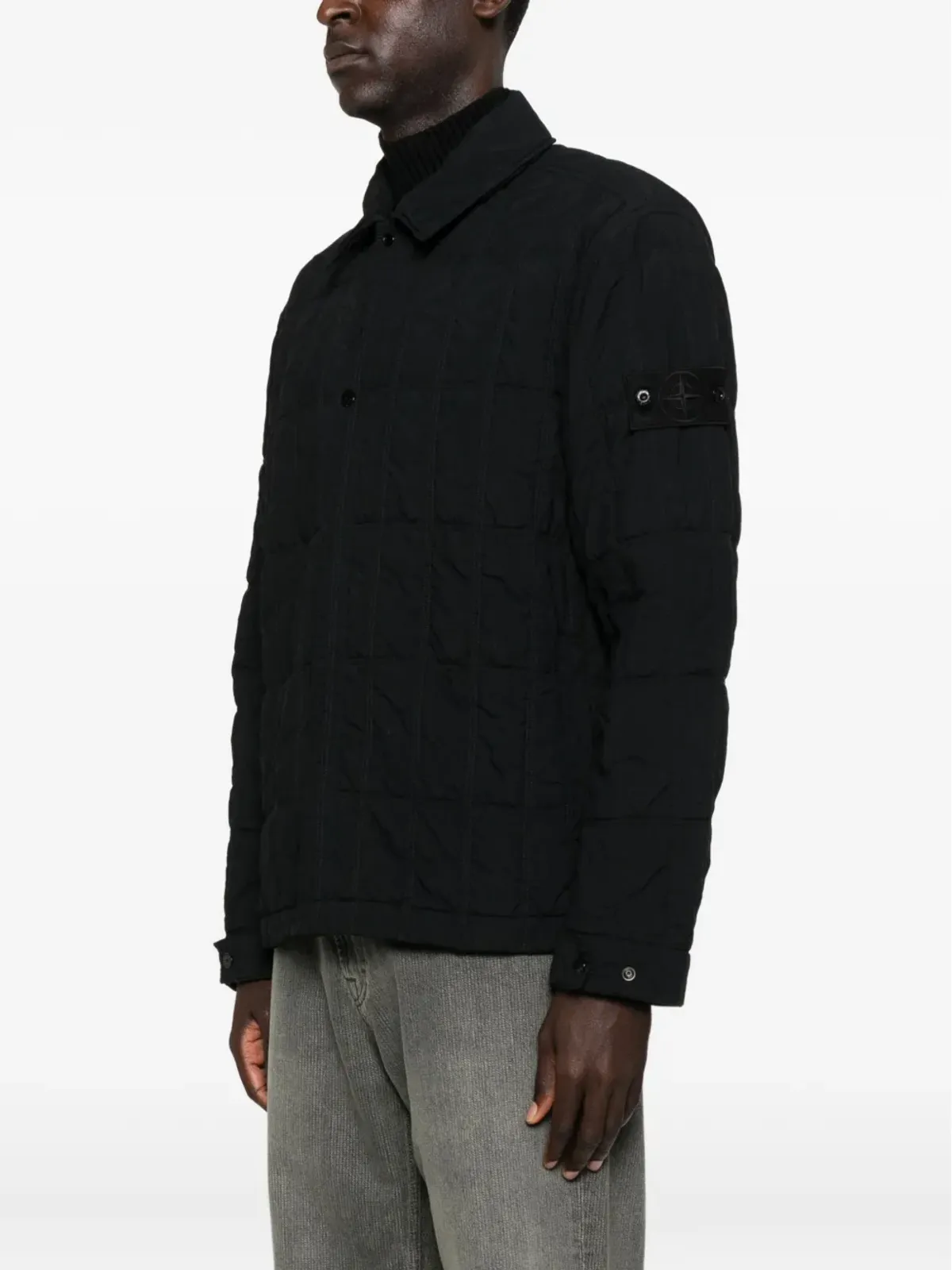 Stone Island キルティングパネルドジャケット - 画像3