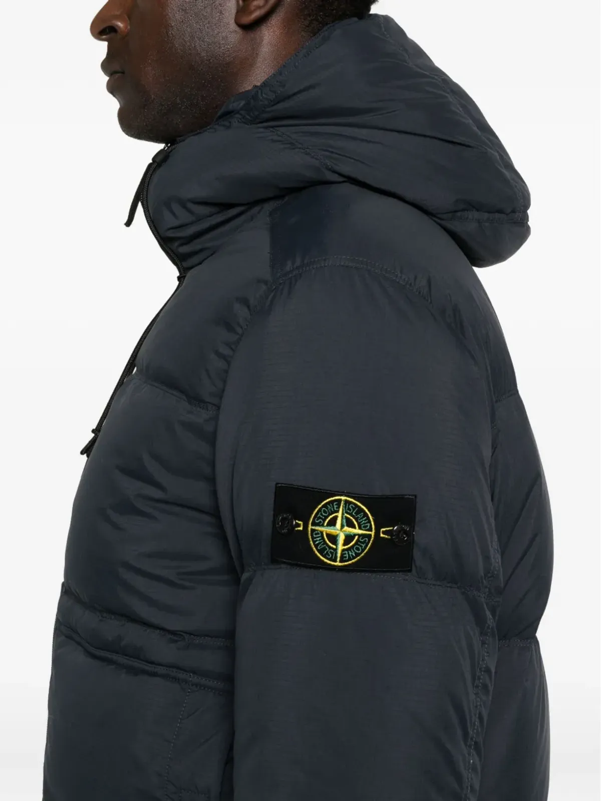Stone Island フード付きキルティングジャケット - 画像5