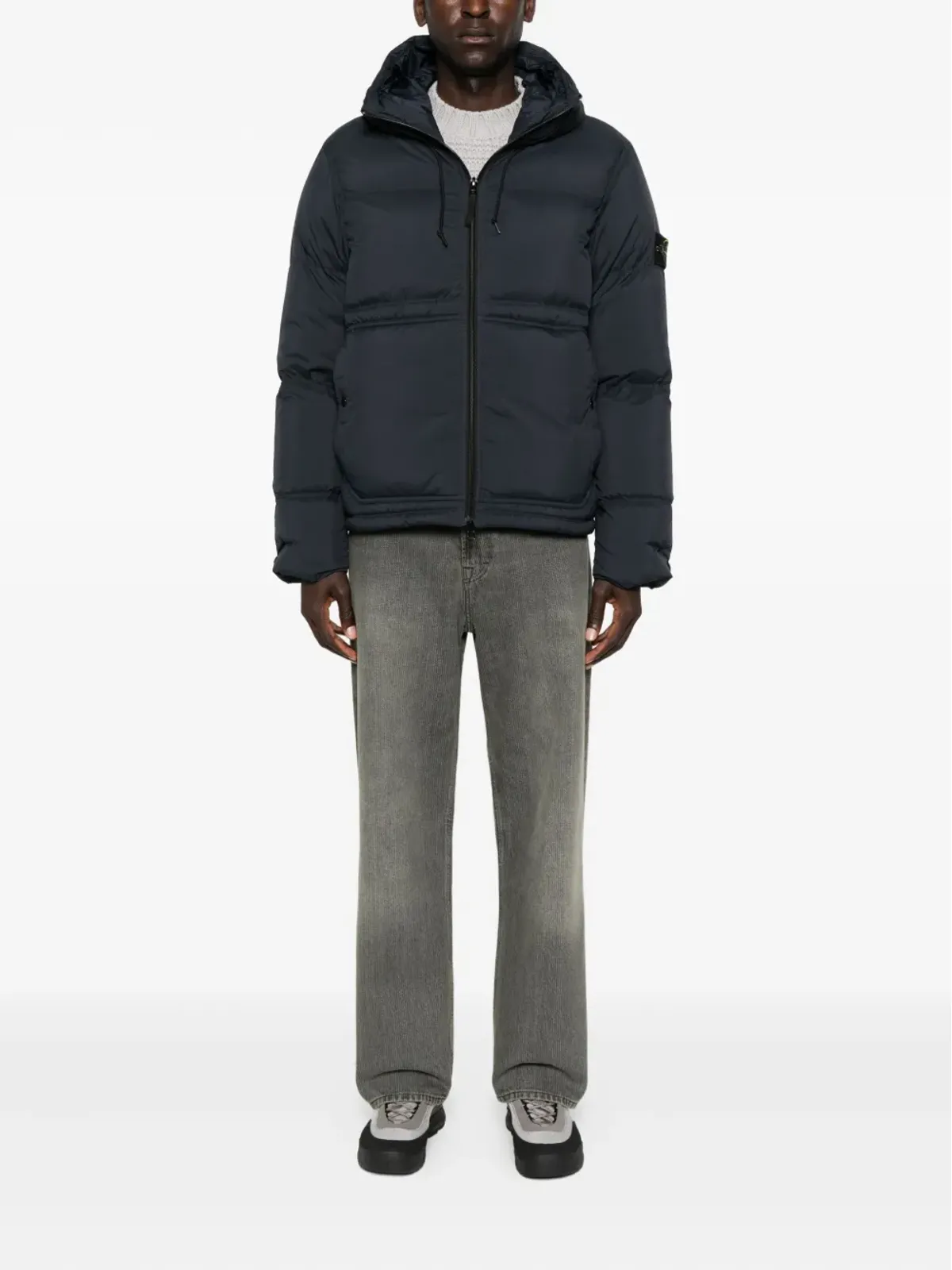 Stone Island フード付きキルティングジャケット - 画像2