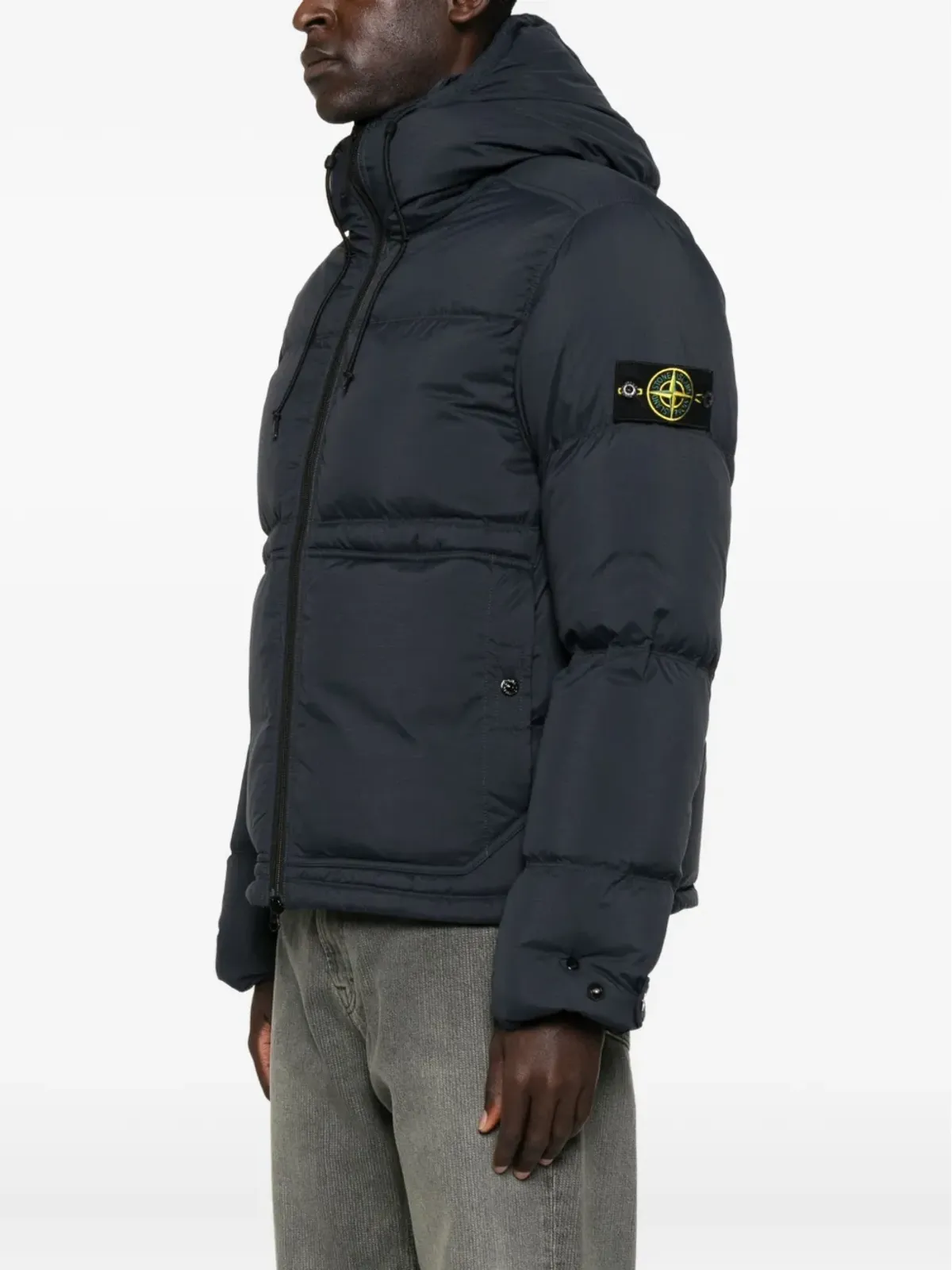 Stone Island フード付きキルティングジャケット - 画像3