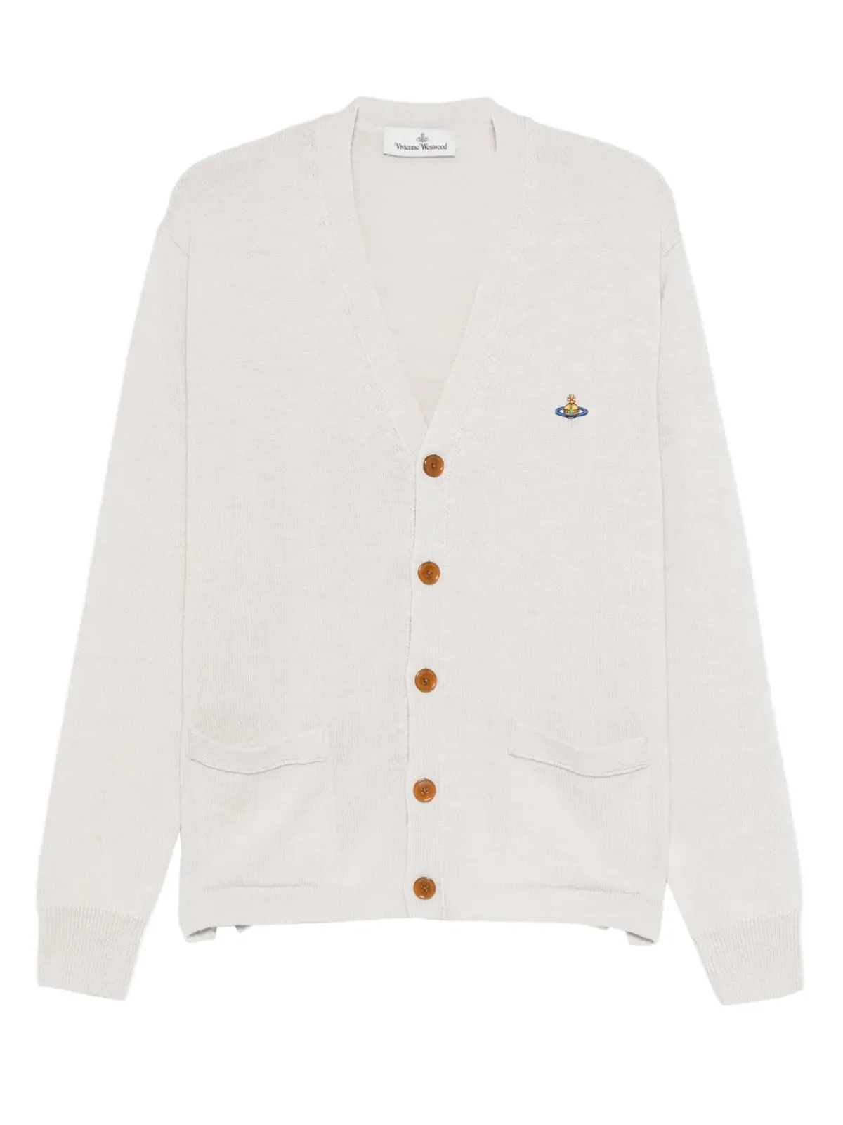 Vivienne Westwood オーブ装飾カーディガン - Neutrals - 画像1