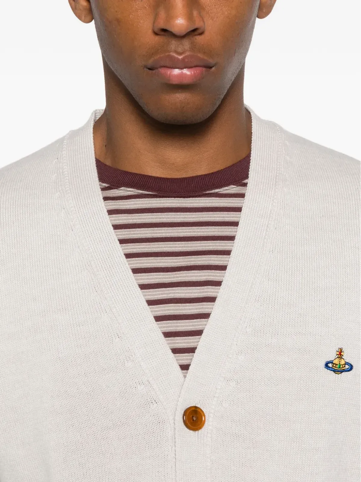 Vivienne Westwood オーブ装飾カーディガン - Neutrals - 画像5