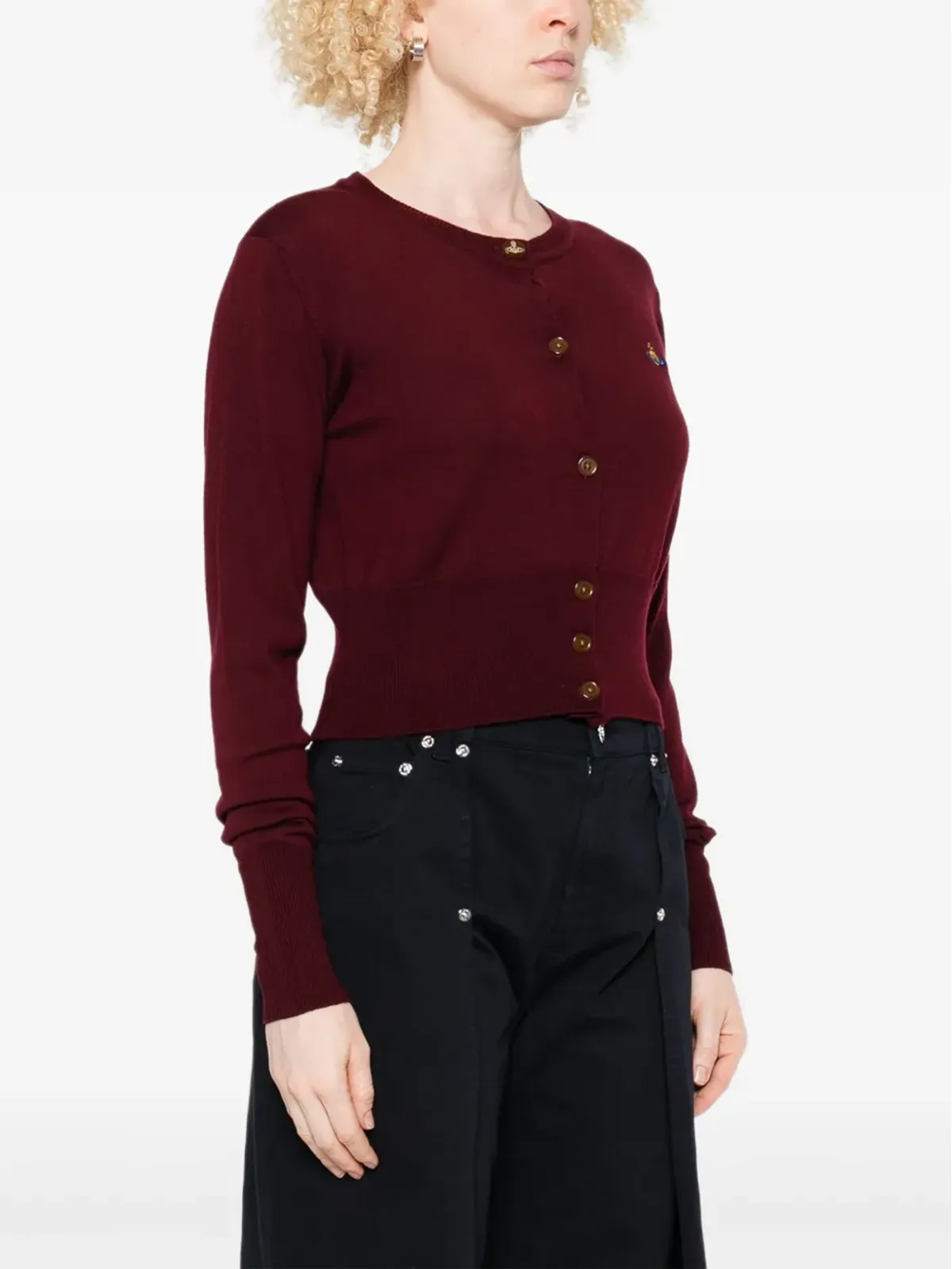 Vivienne Westwood Bea orb-embellished ボタン付きカーディガン - 画像3