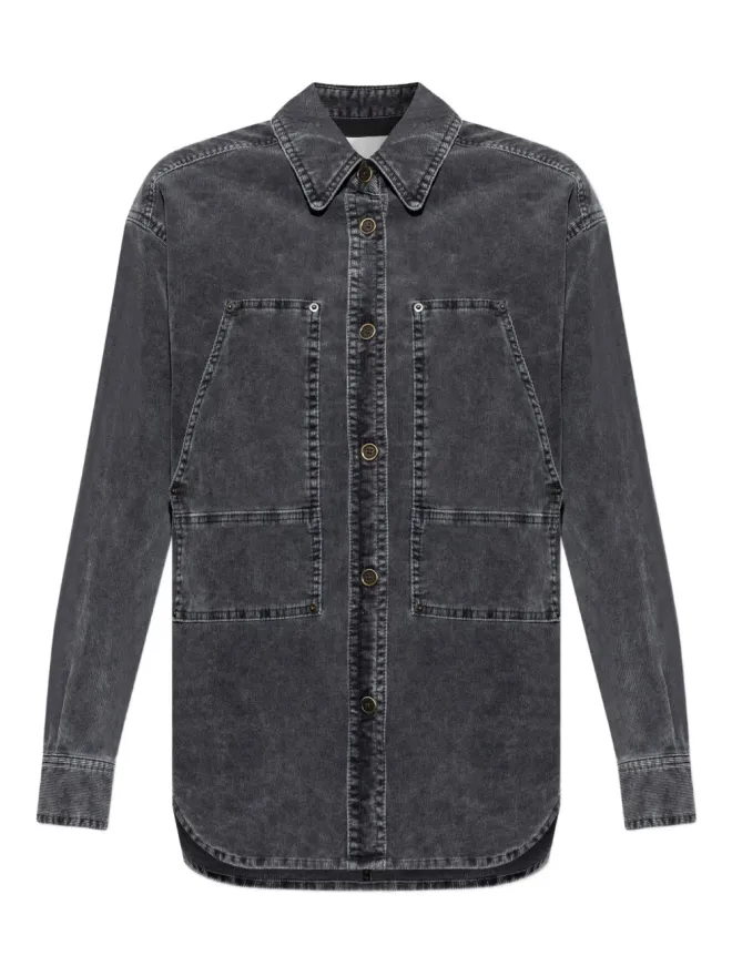 MARANT ÉTOILE MARANT ÉTOILE パッチポケット コーデュロイ シャツの商品画像