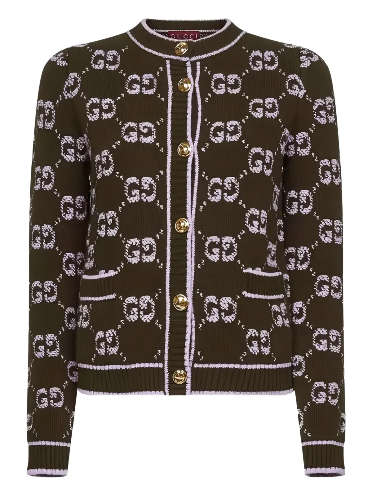 Gucci ジャカードポケットカーディガン - 画像1