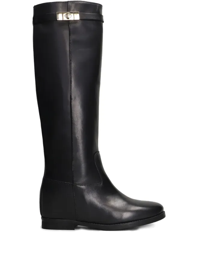 Julie Dee Julie Dee バックル付きレザーブーツの商品画像