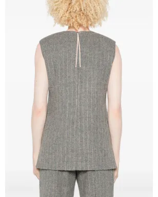 Carven ピンストライプベスト - サムネイル4