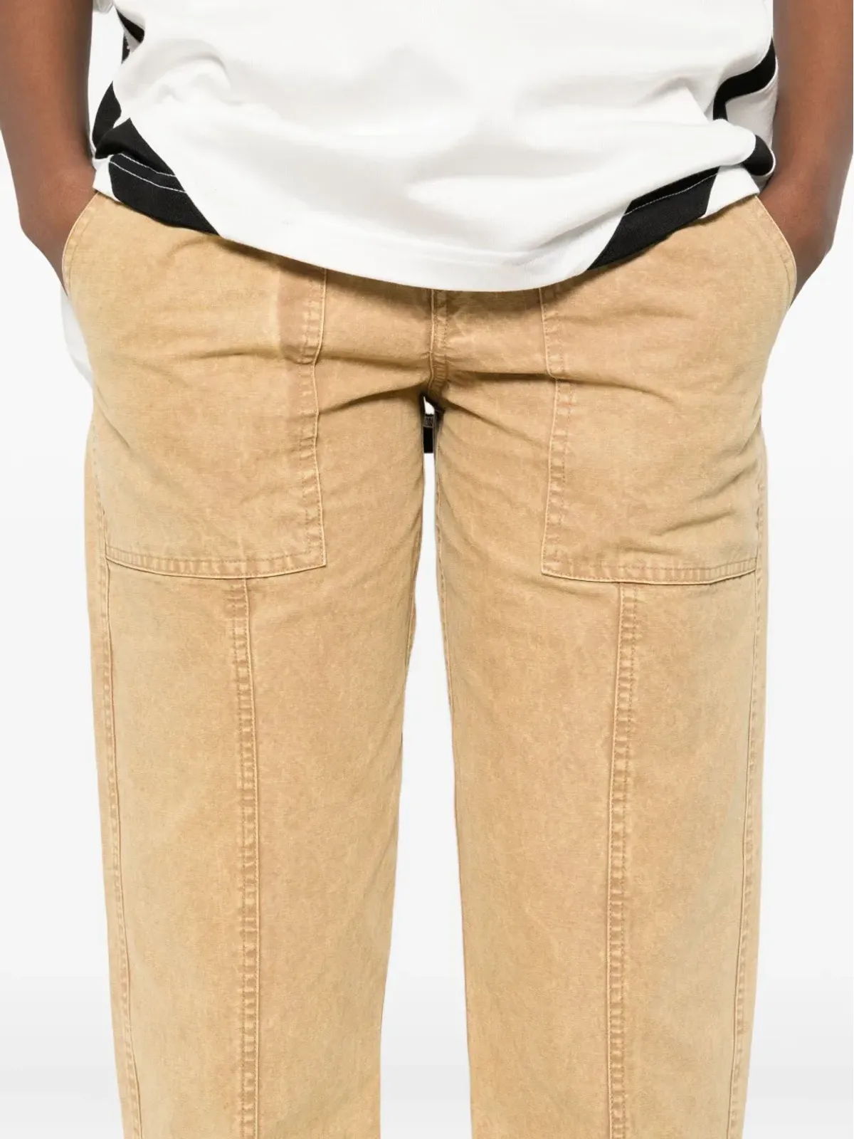 MARANT ÉTOILE パネルドポケットパンツ - Brown - 画像5