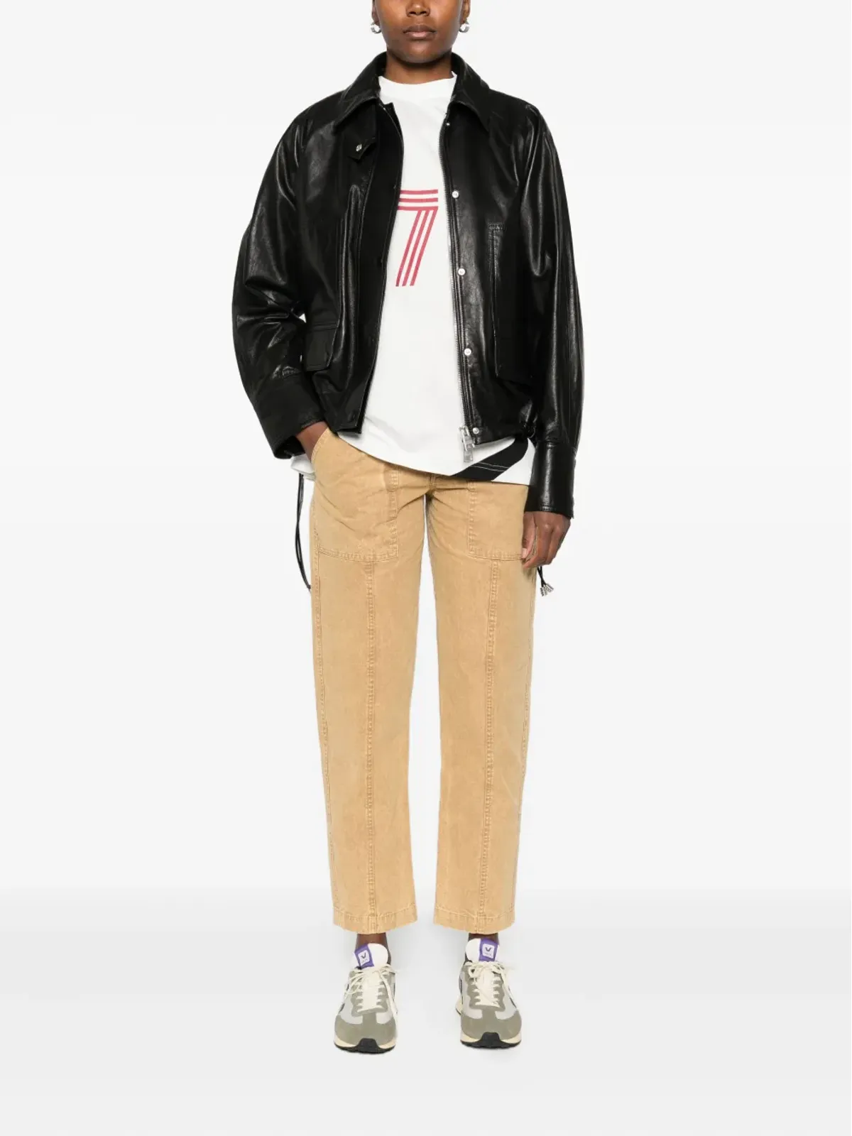 MARANT ÉTOILE パネルドポケットパンツ - Brown - 画像2