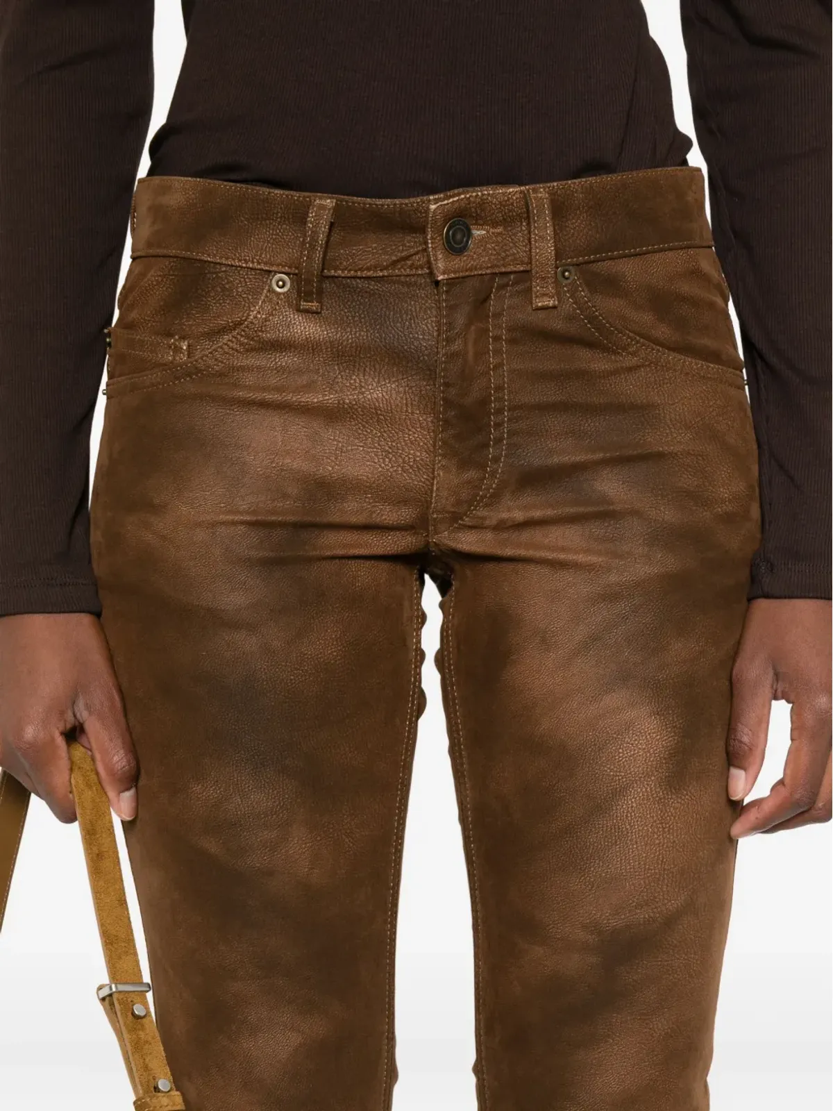MARANT ÉTOILE シェードエフェクトパンツ - ブラウン - 画像5