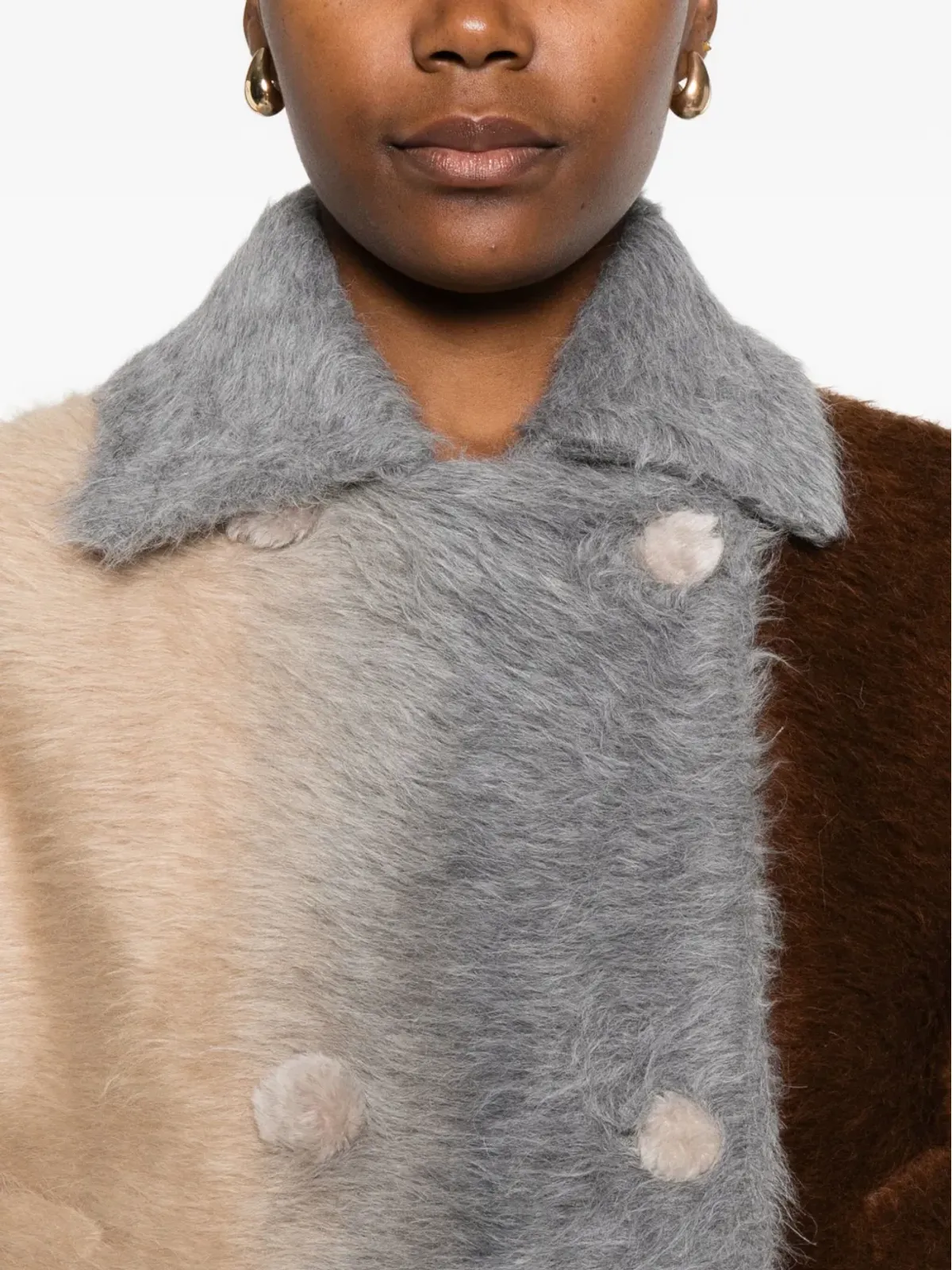 FENDI カラーブロック ダブルブレストジャケット - 画像5