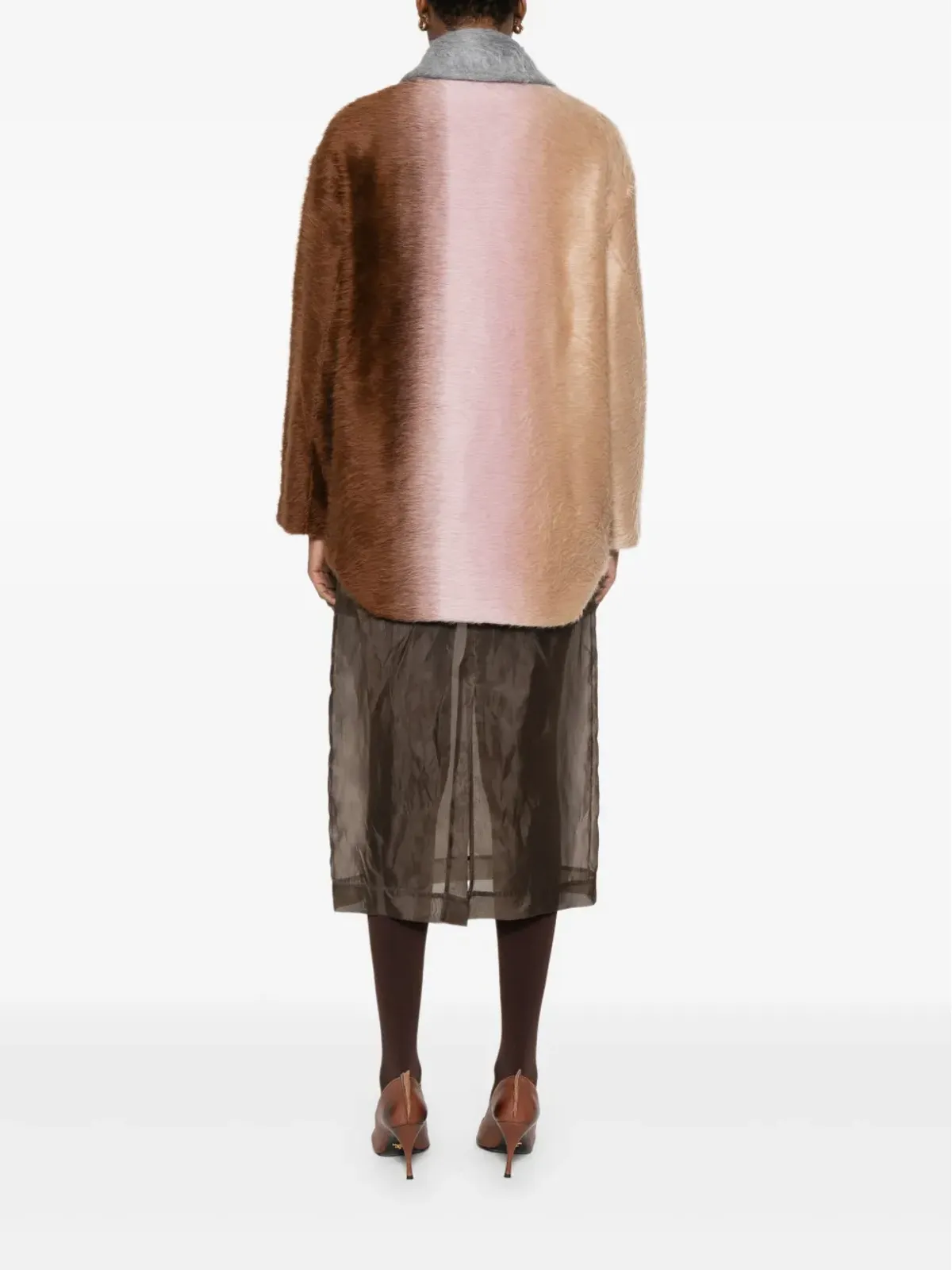 FENDI カラーブロック ダブルブレストジャケット - 画像4