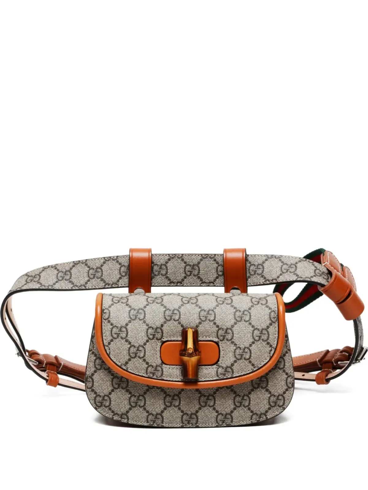 Gucci ビンテージ GG Supreme バンブー ベルトバッグ - 画像1