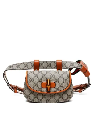 Gucci ビンテージ GG Supreme バンブー ベルトバッグ - サムネイル1