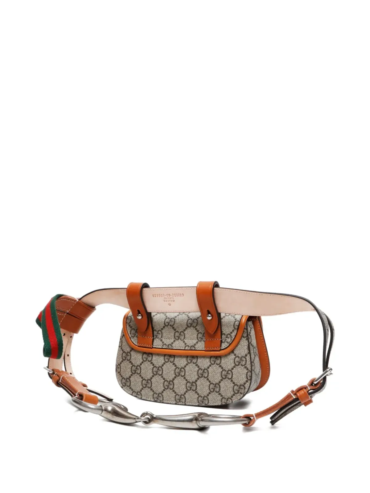 Gucci ビンテージ GG Supreme バンブー ベルトバッグ - 画像2