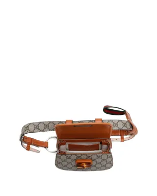 Gucci ビンテージ GG Supreme バンブー ベルトバッグ - サムネイル4