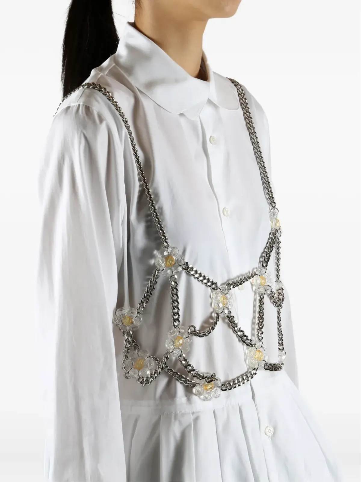 Noir Kei Ninomiya 花モチーフチェーントップ - 画像3