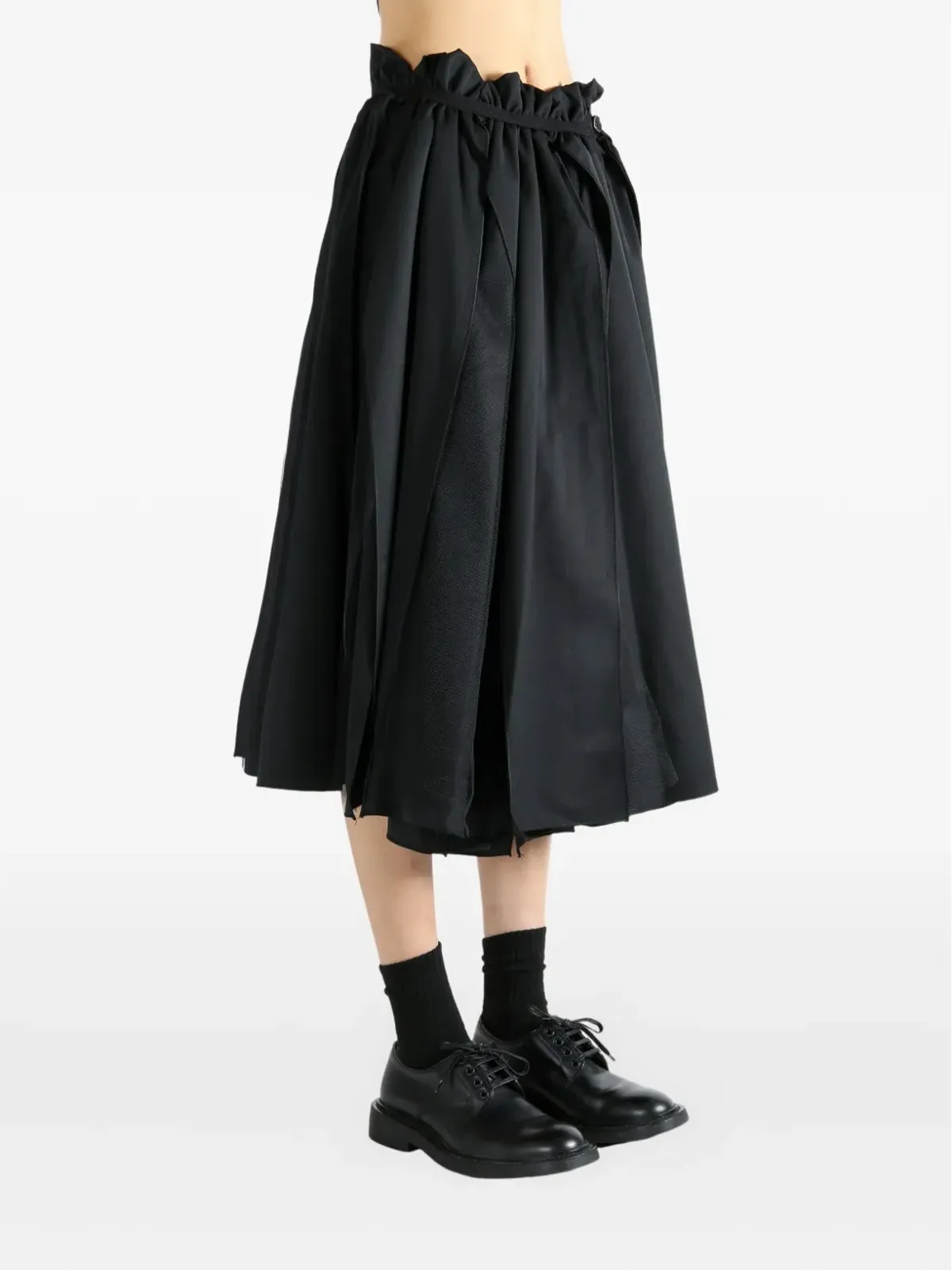 Comme des Garçons TAO プリーツ ドローストリング ミディスカート - 画像3