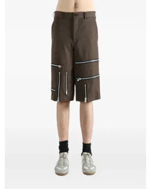 Comme des Garçons Homme Plus ジップディテール ウールショーツ - サムネイル2