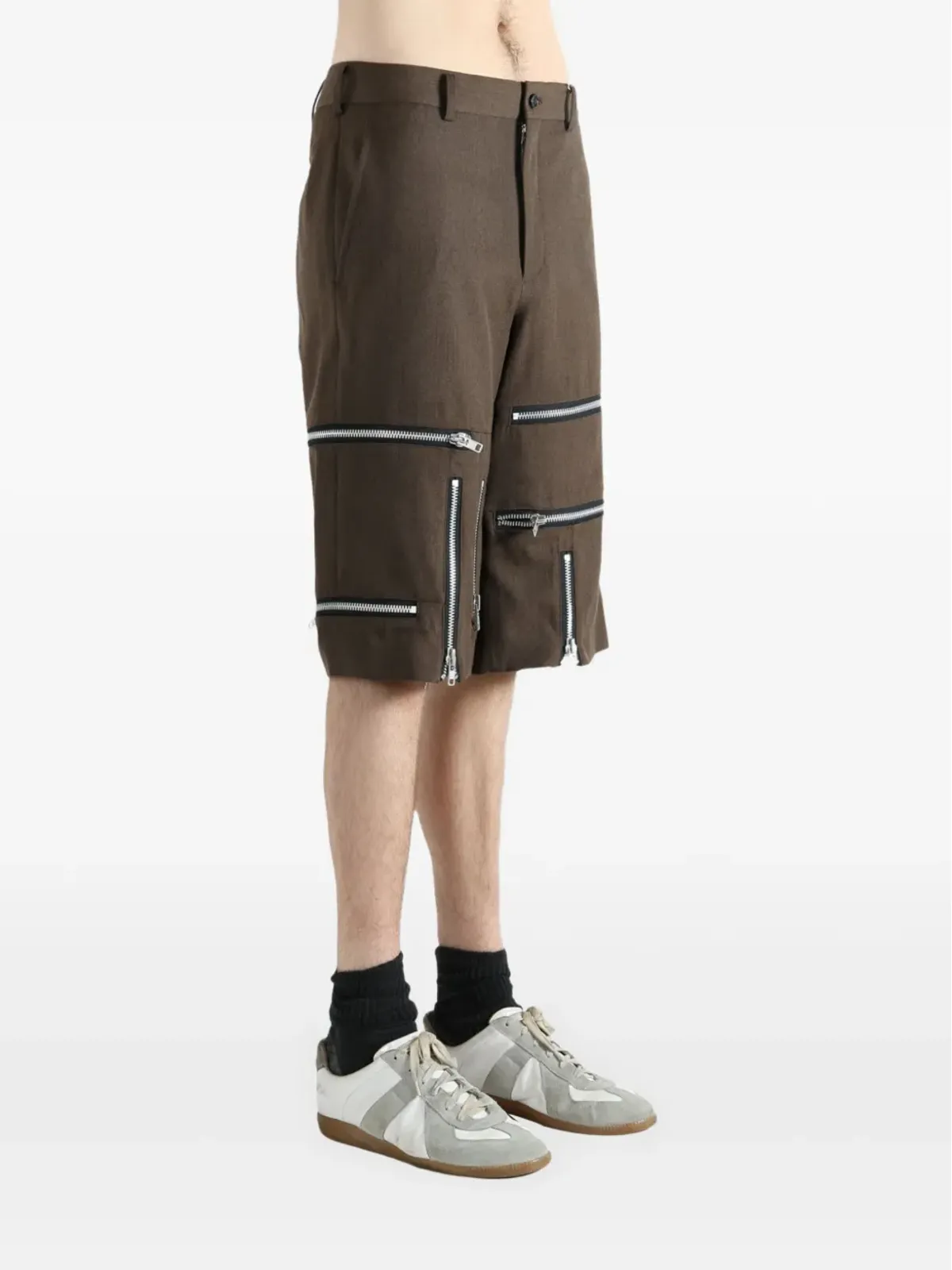 Comme des Garçons Homme Plus ジップディテール ウールショーツ - 画像3