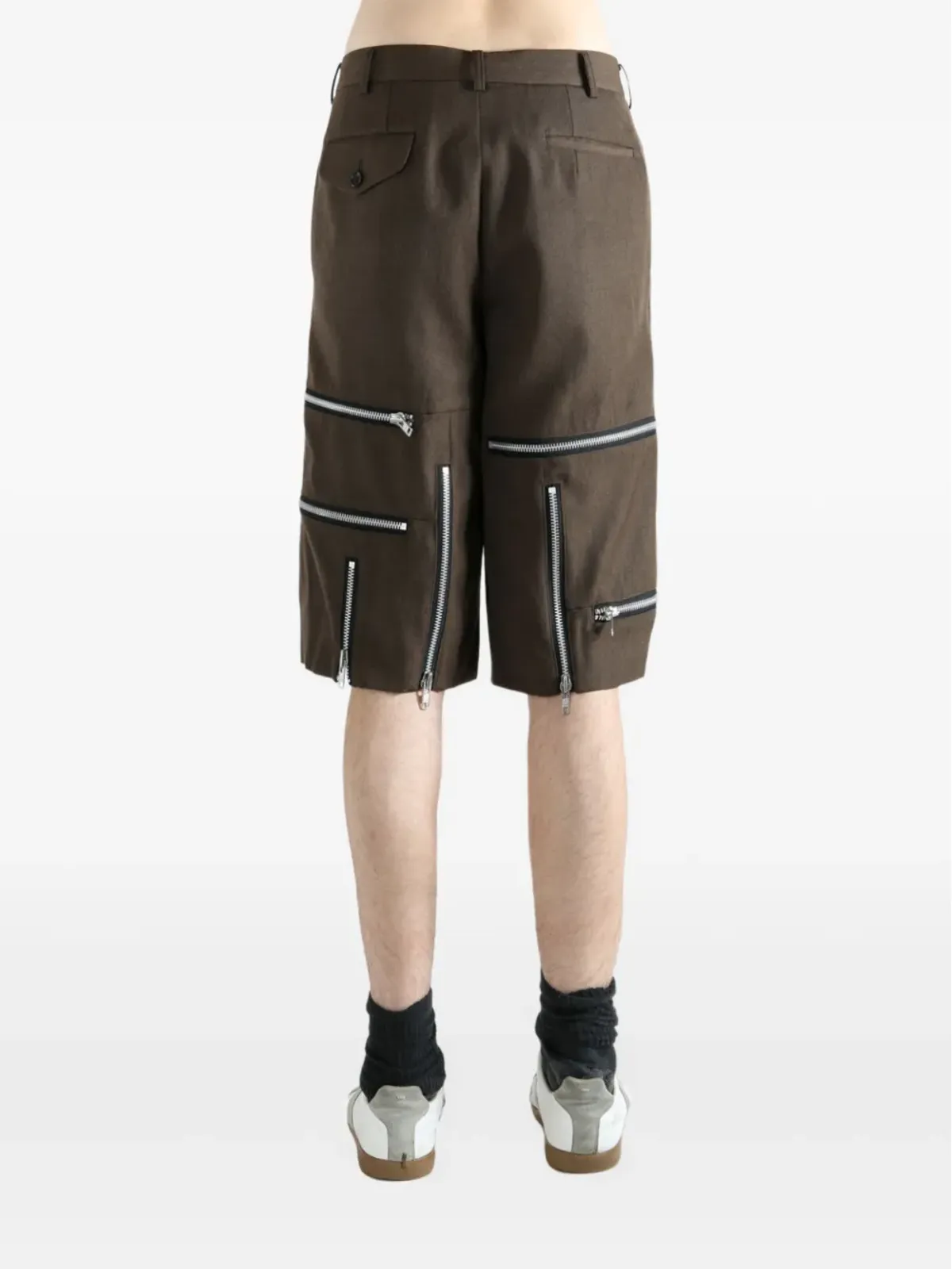 Comme des Garçons Homme Plus ジップディテール ウールショーツ - 画像4