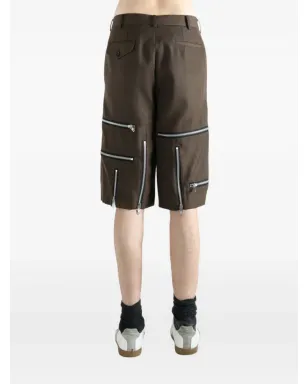 Comme des Garçons Homme Plus ジップディテール ウールショーツ - サムネイル4