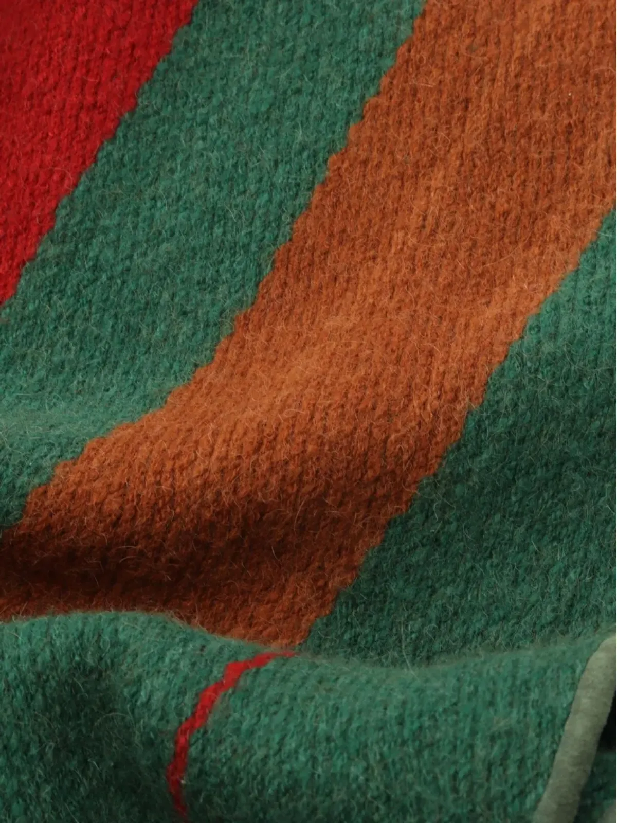 Hermès Pre-Owned ストライプウールスカーフ - グレー - 画像4