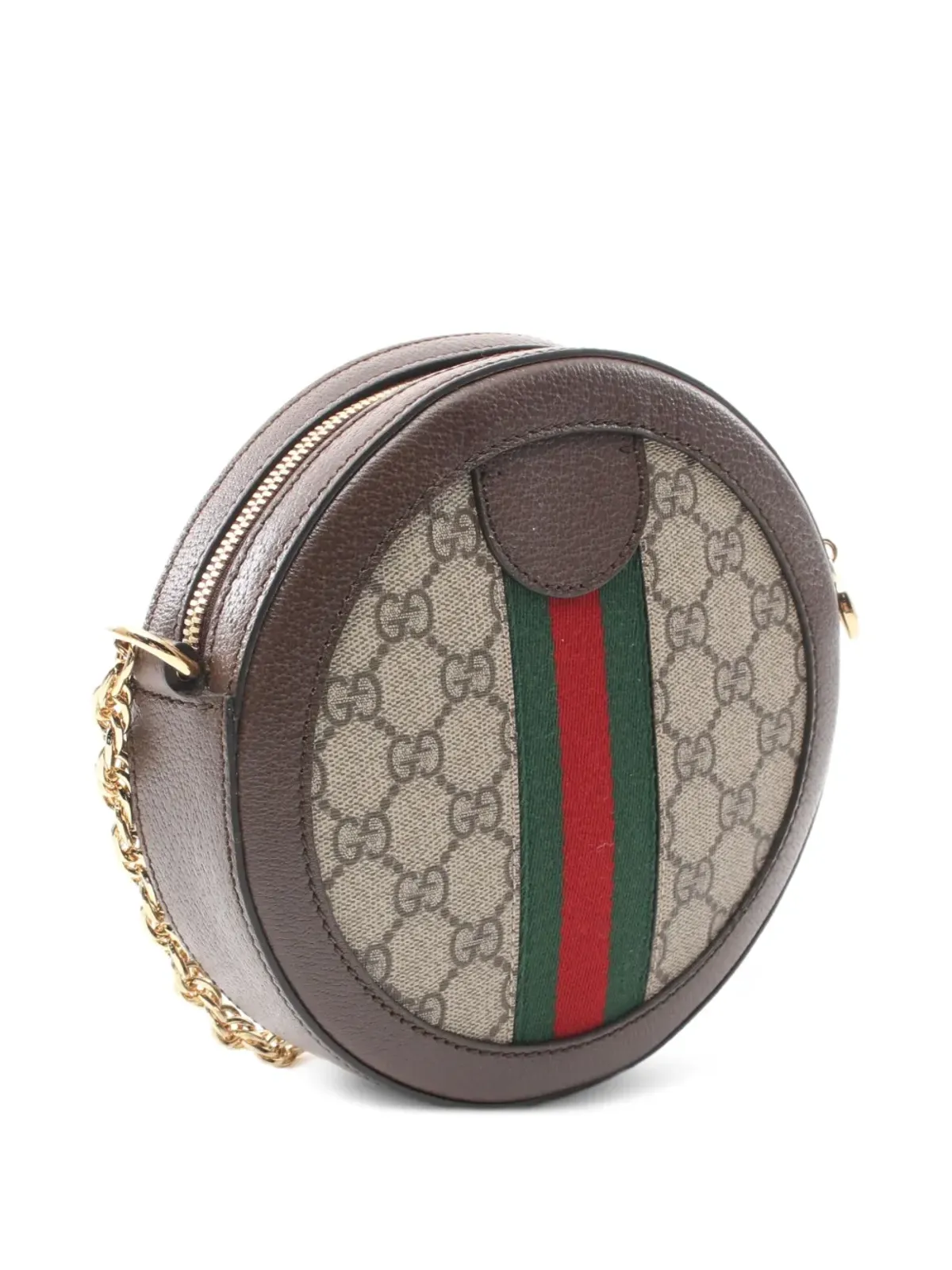 Gucci Pre-Owned オフィディア ミニ GGスプリーム バッグ ブラウン - 画像2