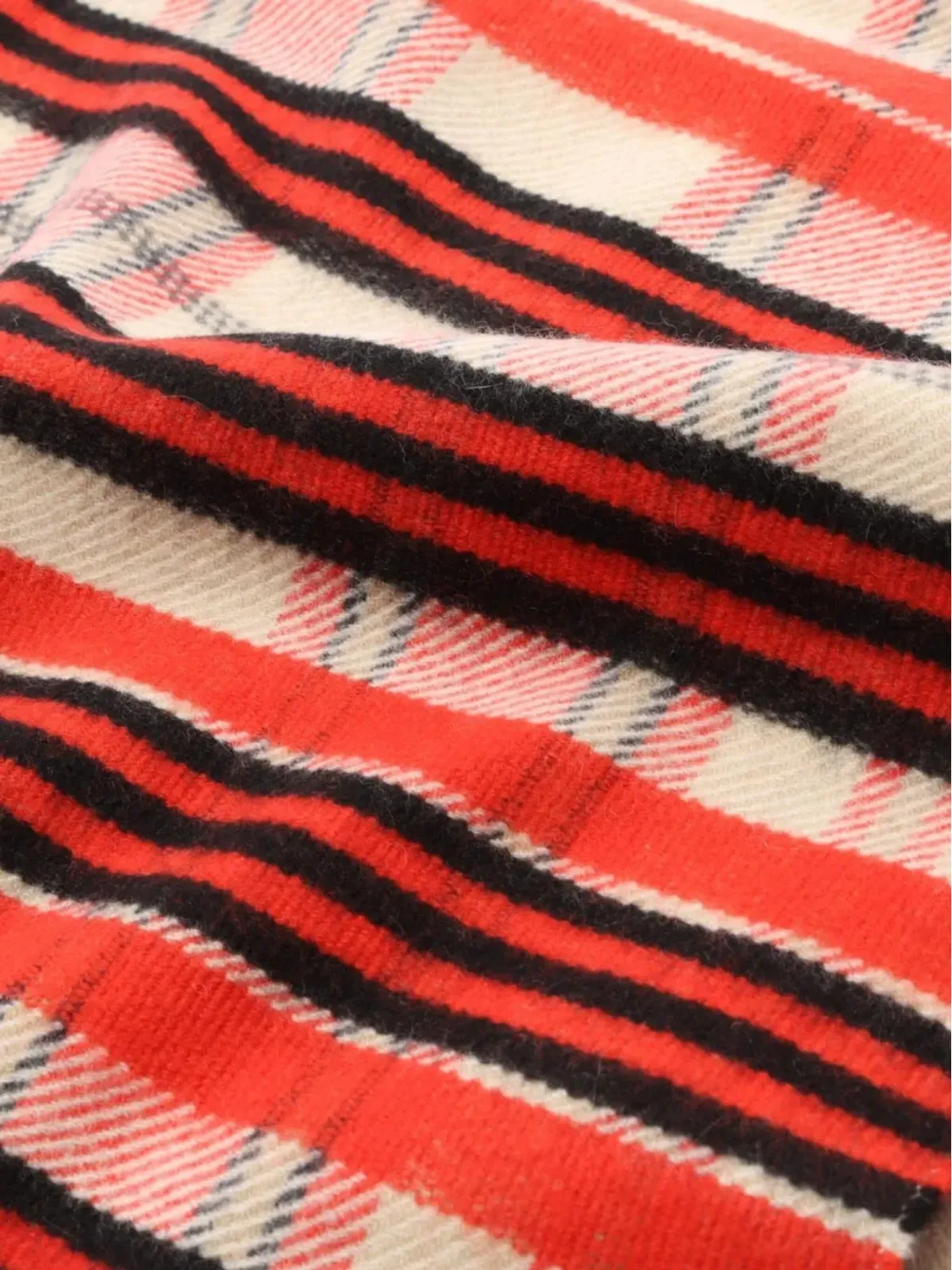 Hermès Pre-Owned 2010s チェック柄カシミヤストール - 画像3