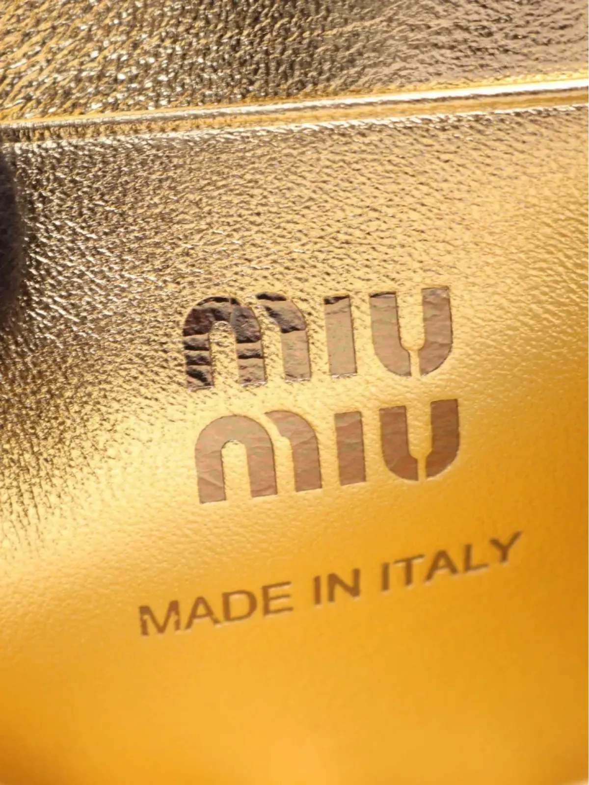 Miu Miu Pre-Owned レザー チェーン カードケース - 画像5