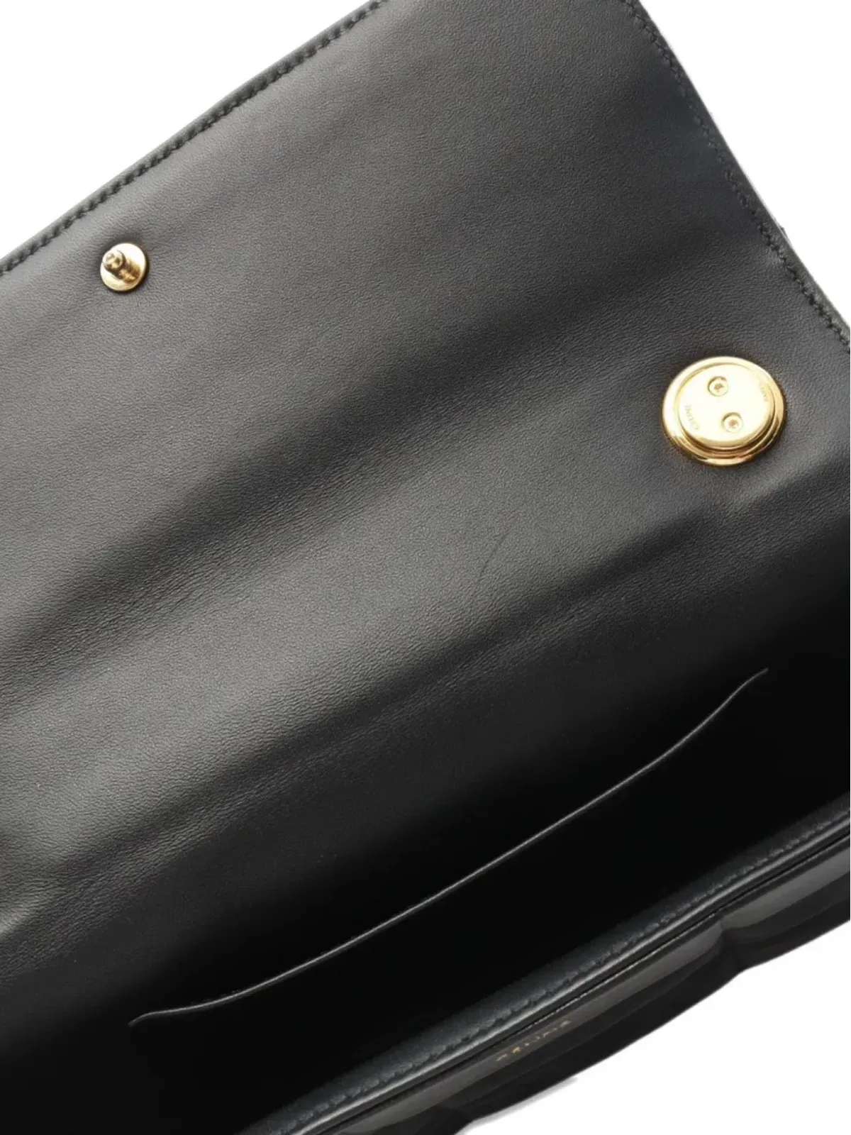 Celine Pre-Owned キルテッド チェーン ショルダーバッグ 2010年製 ブラック - 画像4