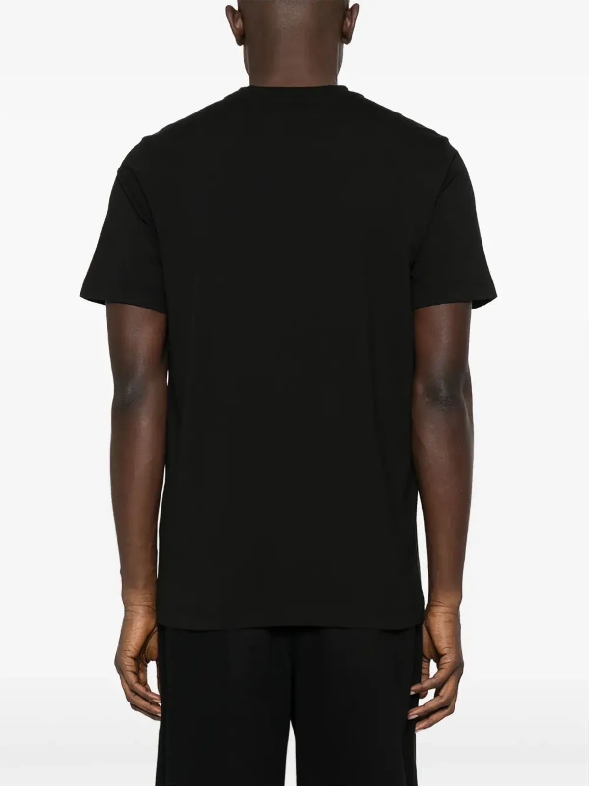 Moncler ストライプディテール半袖Tシャツ ブラック - 画像3