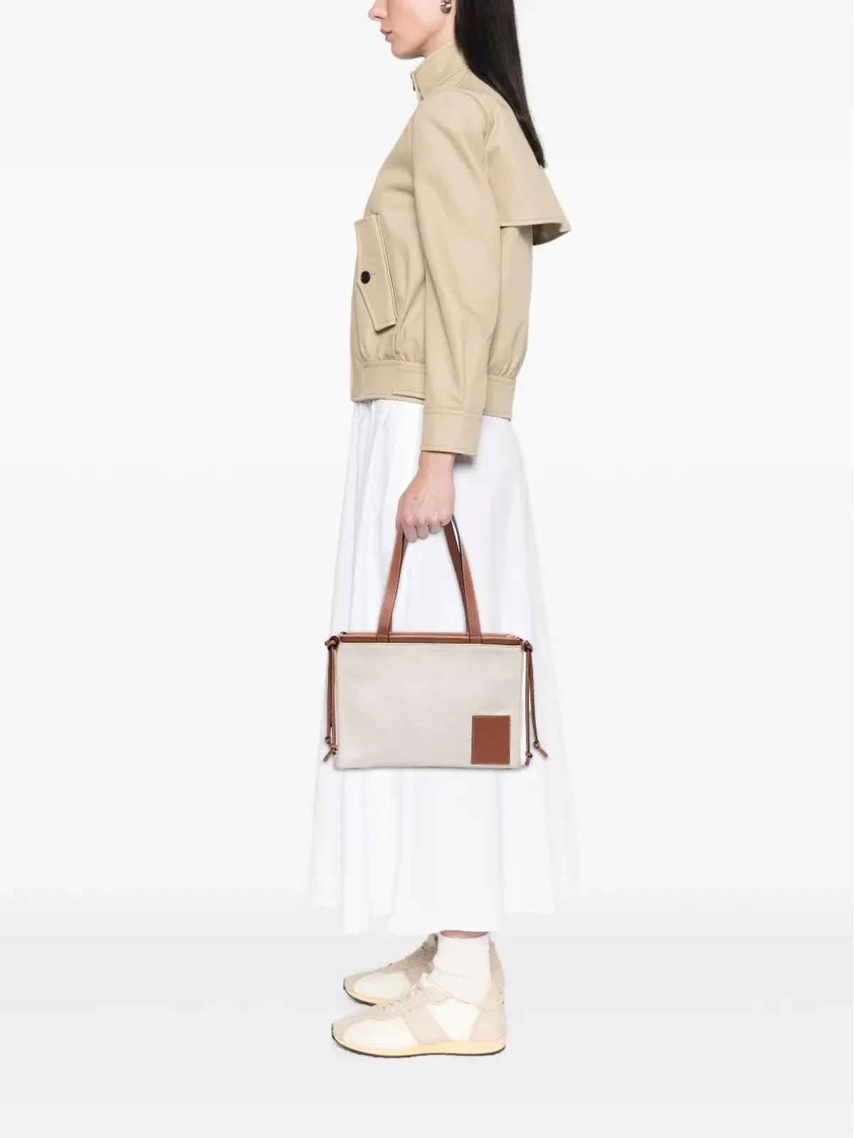 Loewe ビンテージ 2021年 小型キャンバス クッション トートバッグ - 画像2