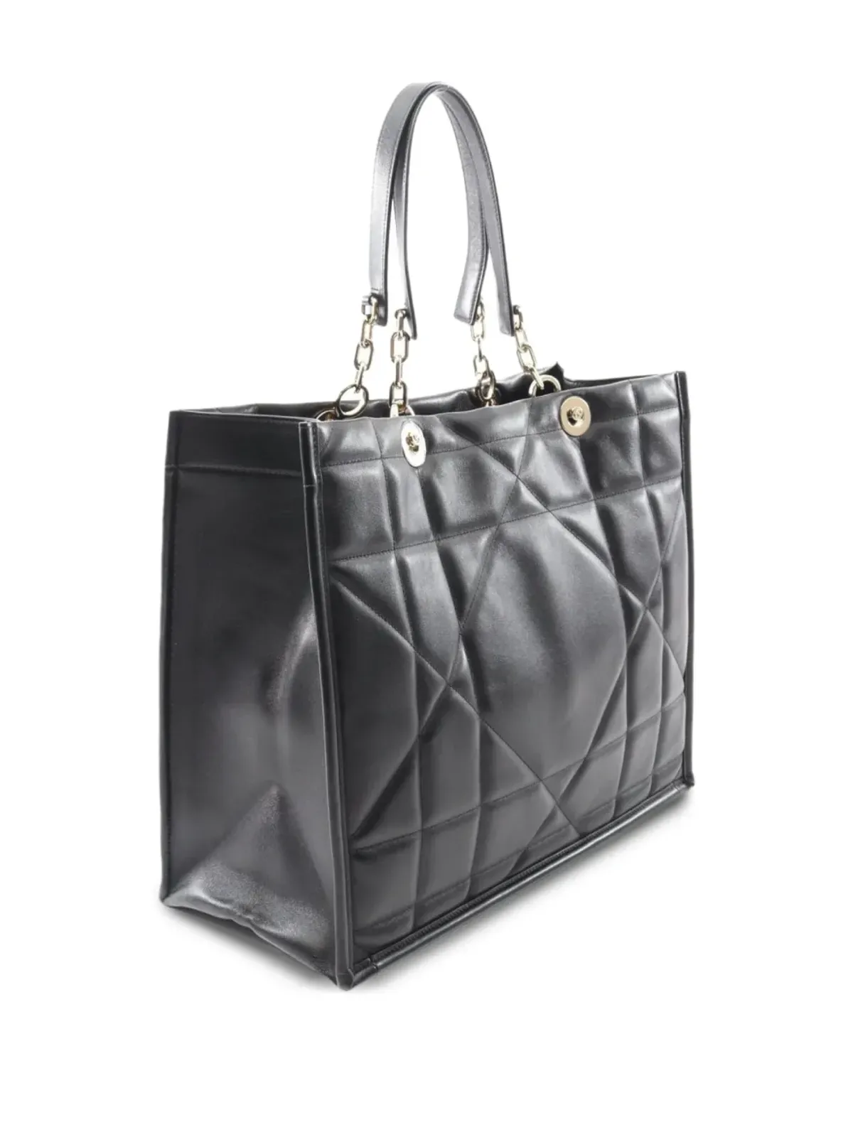 Christian Dior Pre-Owned 2010s キルテッドチェーンハンドル トートバッグ - 画像2