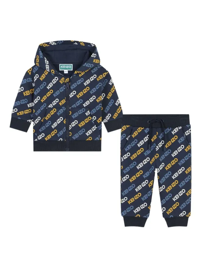 Kenzo Kids Kenzo Kids ロゴプリント トラックスーツ (2点セット) - ブルーの商品画像