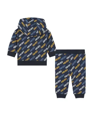 Kenzo Kids ロゴプリント トラックスーツ (2点セット) - ブルー - サムネイル2
