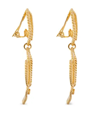 Susan Caplan Vintage 1980年代 魚モチーフ クリップオンピアス（ゴールド） - サムネイル2