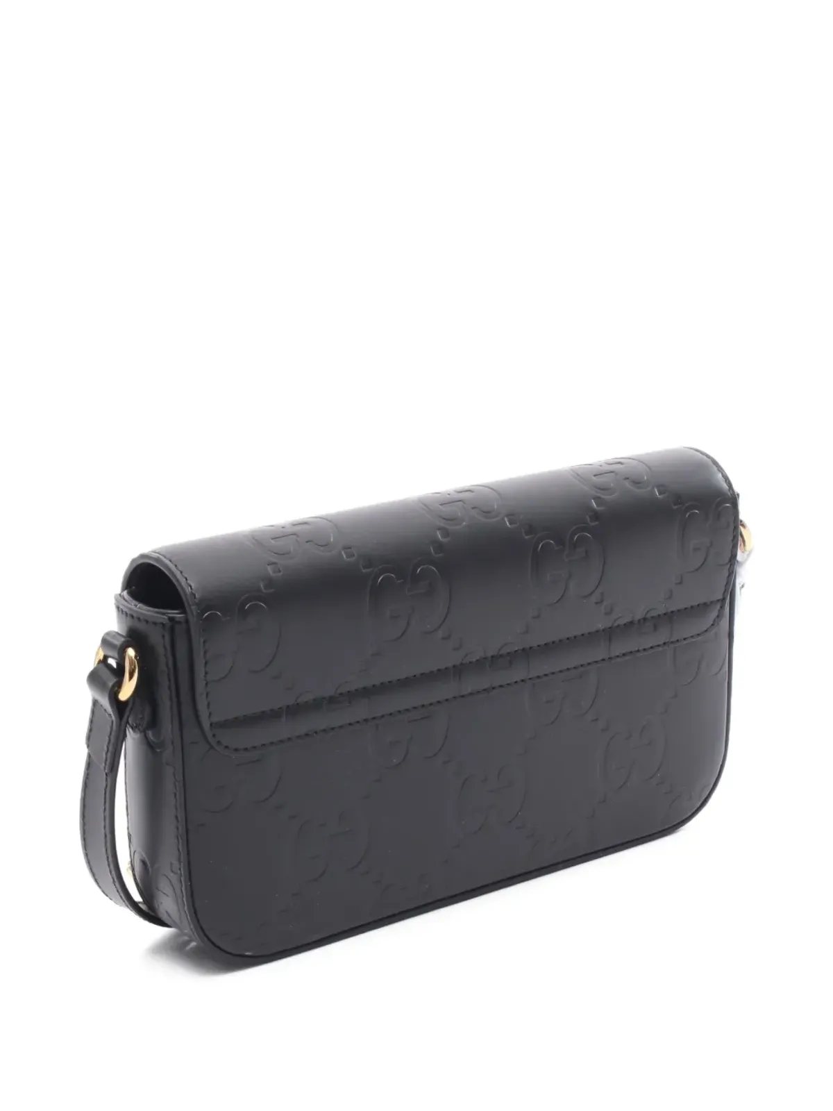 Gucci Pre-Owned 2020s ミニGGエンボス ショルダーバッグ - ブラック - 画像2