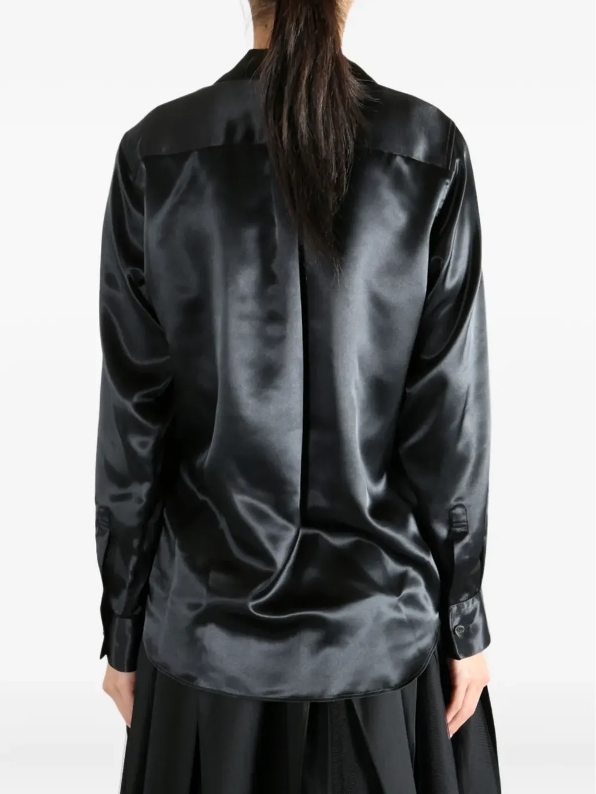 Comme Des Garçons Comme Des Garçons satin ruffled blouse - 画像5
