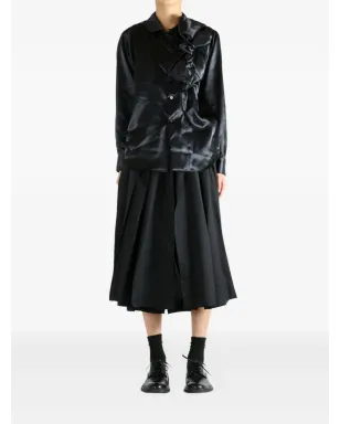 Comme Des Garçons Comme Des Garçons satin ruffled blouse - サムネイル2