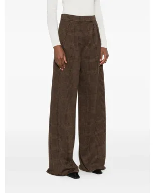 Max Mara プリーツチェックパンツ - サムネイル3
