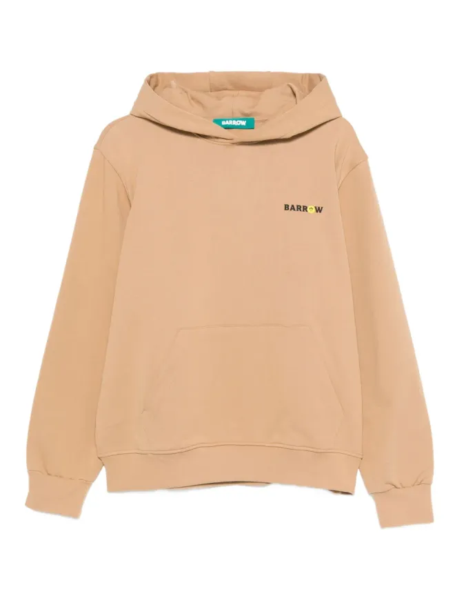 BARROW BARROW ロゴプリント カンガルーポケット付きフーディーの商品画像