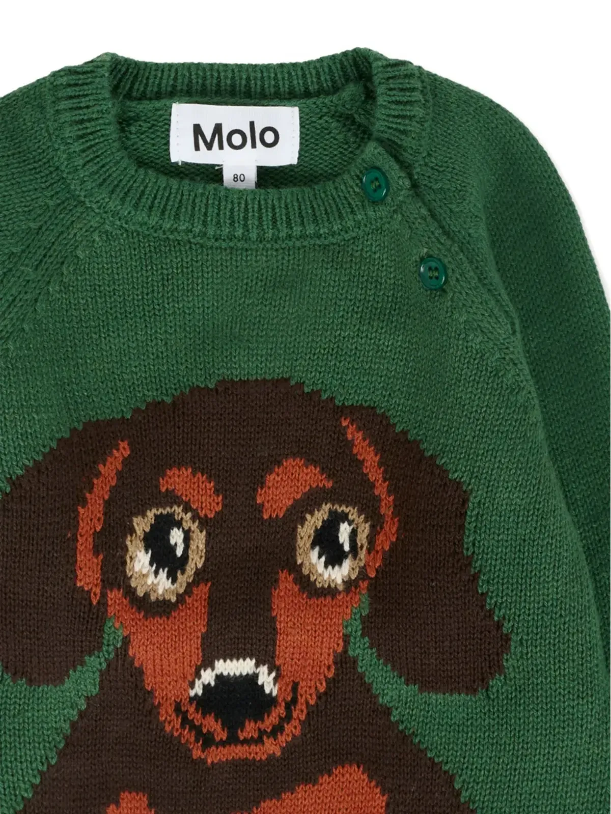 Molo ダックスフンド柄インターシャセーター - 画像3