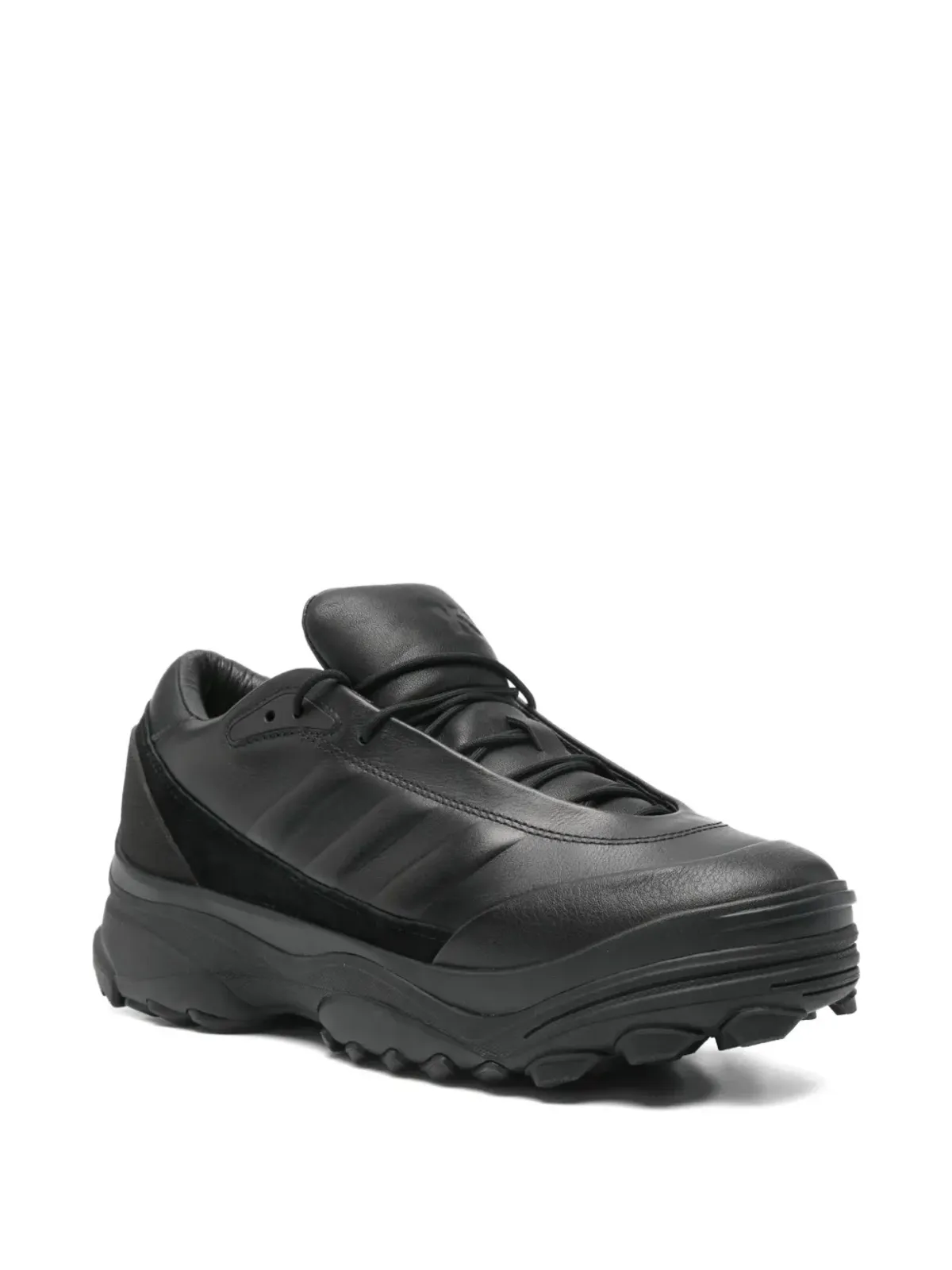 Y-3 GSG9 レザー スニーカー ブラック - 画像2