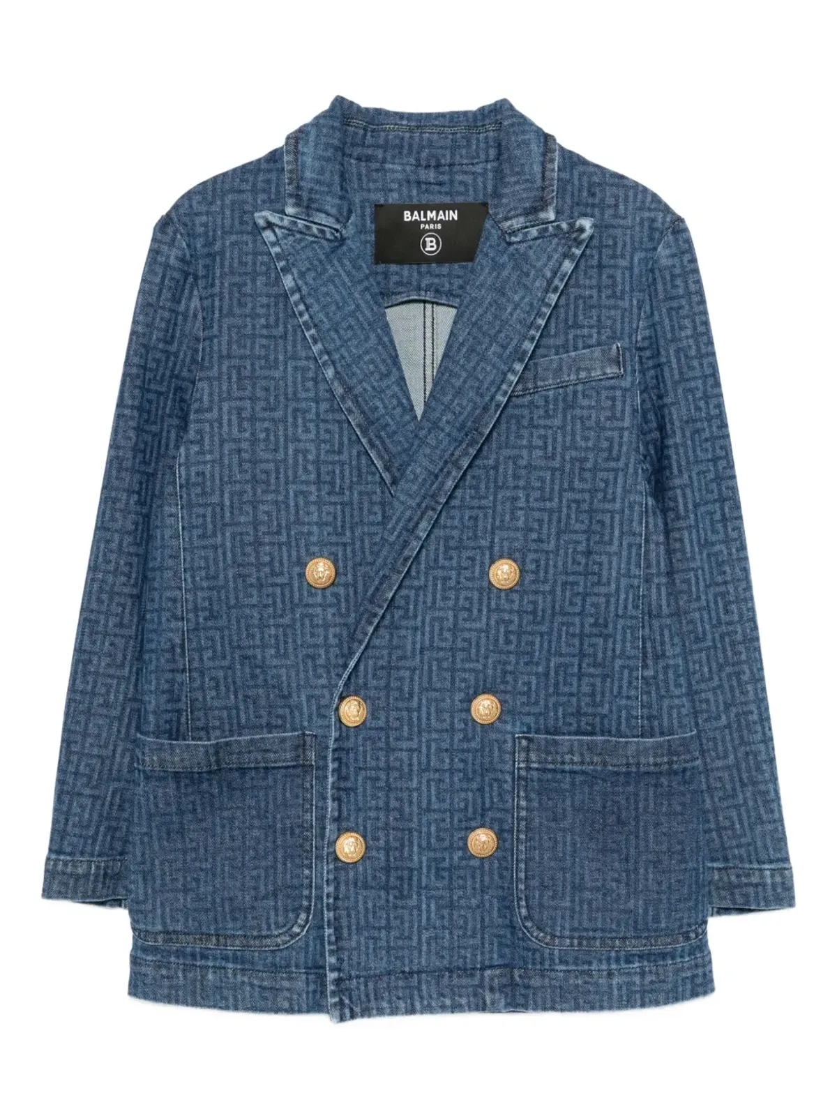 Balmain Kids PB Labyrinth blazer - 画像1