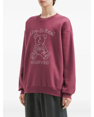 izzue teddy-embroidered sweatshirt - サムネイル3