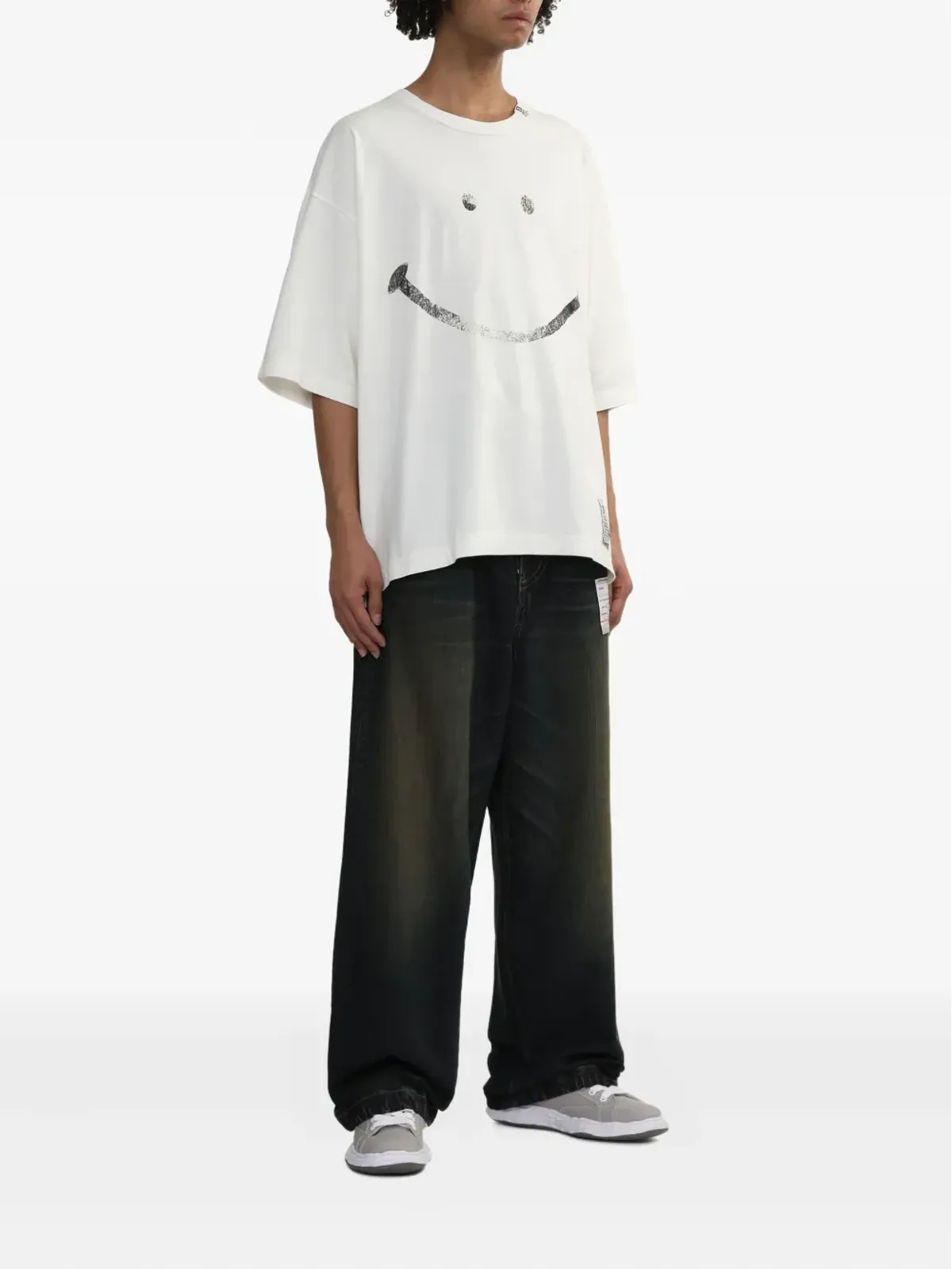 Maison MIHARA YASUHIRO チャールズ ロゴスニーカー - グレー - 画像5