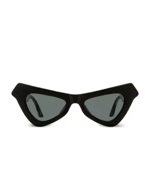 Marni Eyewear Fairy Pools 猫目フレームサングラス - ブラック - サムネイル1