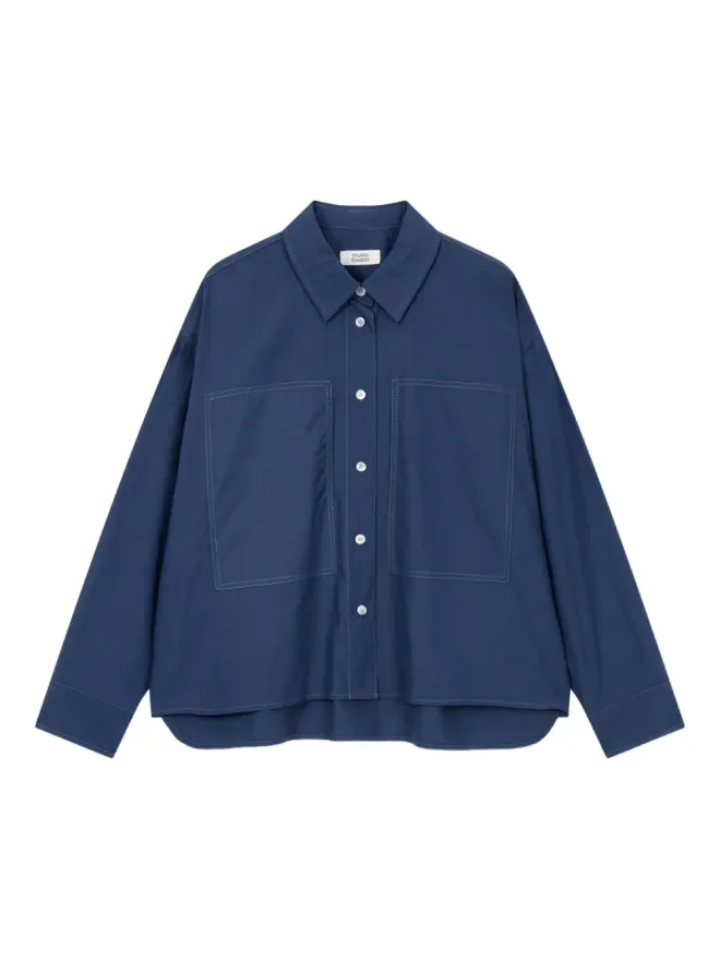 TOMBOY TOMBOY ステッチディテール ポケット付きシャツの商品画像