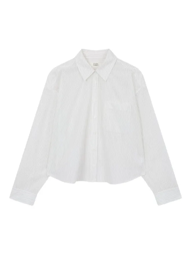 TOMBOY TOMBOY エラスティックヘム・ストライプシャツの商品画像